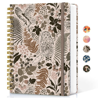 Lined Spiral Notebook Journal for Work, 300 Pages Thick B5 (7.1"x10") College Ruled Journal for Women & Writing, Hardcover Notebook for Note Taking, Perfect for Office Home School Supplies, Purple