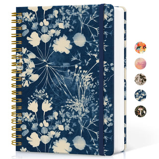 Lined Spiral Notebook Journal for Work, 300 Pages Thick B5 (7.1"x10") College Ruled Journal for Women & Writing, Hardcover Notebook for Note Taking, Perfect for Office Home School Supplies, Purple