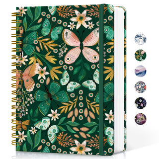 Lined Spiral Notebook Journal for Work, 300 Pages Thick B5 (7.1"x10") College Ruled Journal for Women & Writing, Hardcover Notebook for Note Taking, Perfect for Office Home School Supplies, Purple